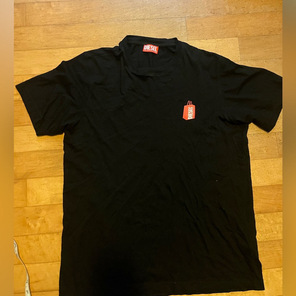 Diesel Black Tee with Red Label